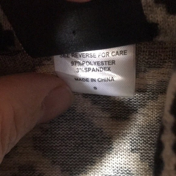 Bobeau Black Gray Sweater Cardigan S - Picture 5 of 6